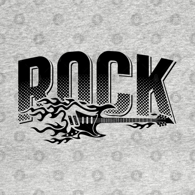 Rock Vintage Grungy Halftone by Emma